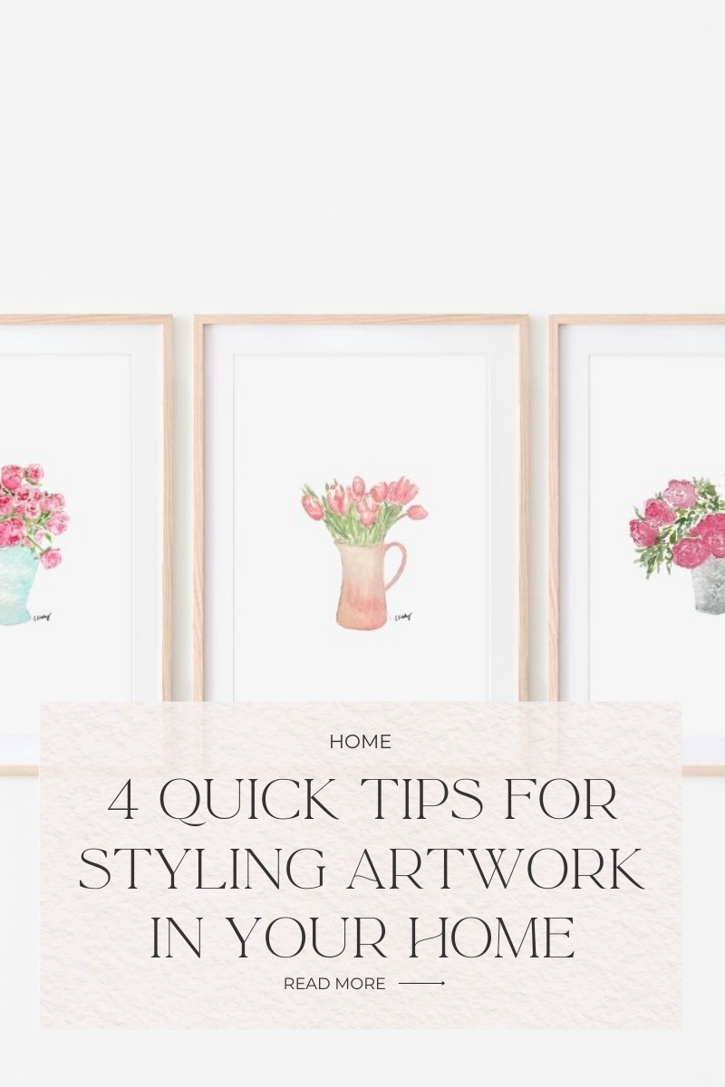 4 quick tips to styling artwork in your home (and why you should move that mirror over your fireplace ASAP!)