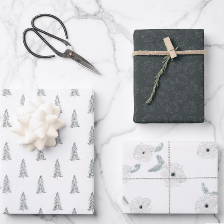 Winter Greens Wrapping Paper