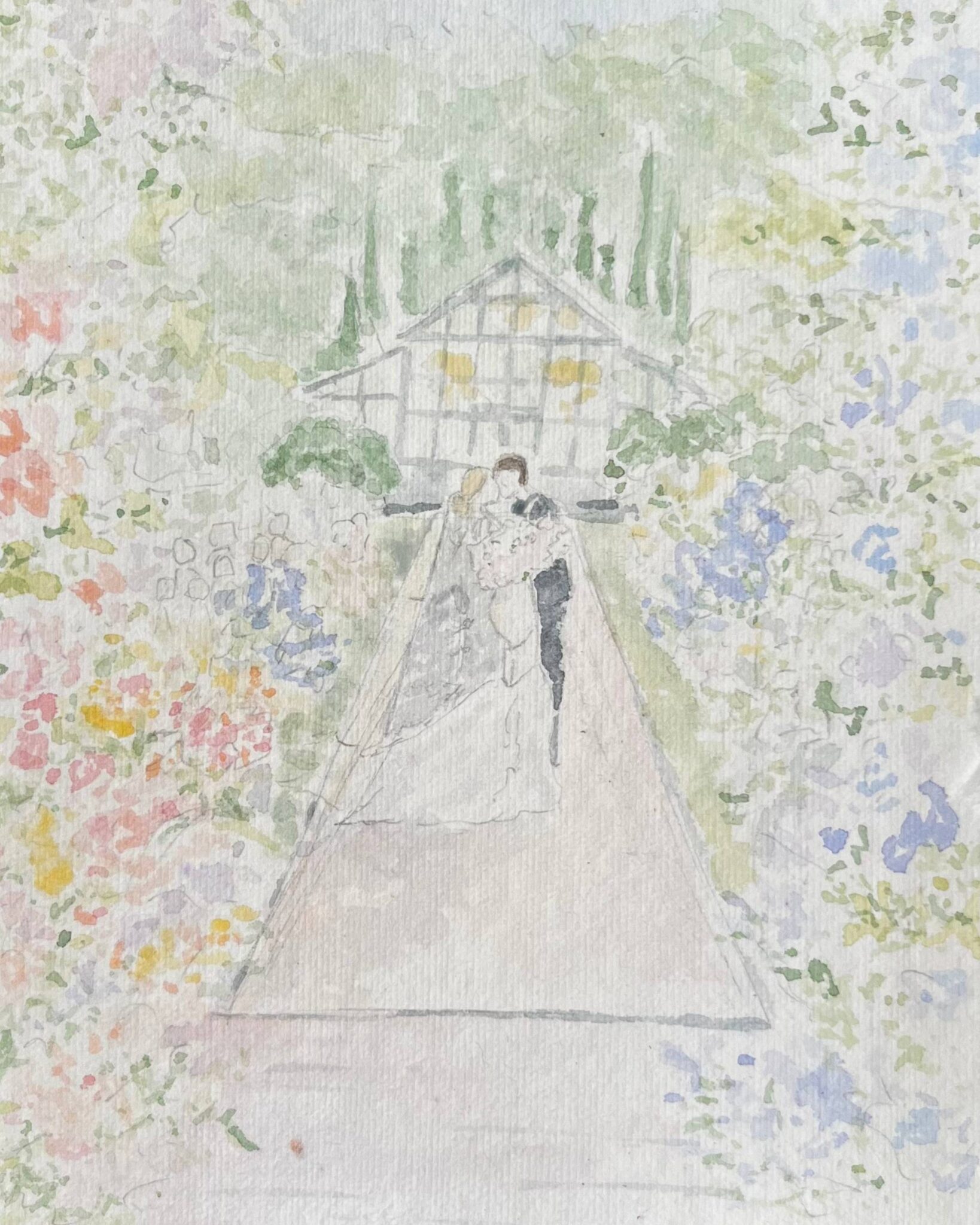 Unconventional Wedding Ideas by Live Painter, Courtney kibby